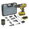 18V Li-Ion Hammer Drill With 100pc Accessories, Stanley STDC18LHBK