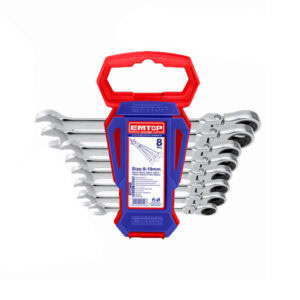 8 Pc Flexible Ratchet Wrench Set, Emtop ECSS10803
