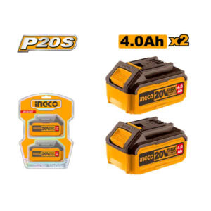 20V Lithium Ion Battery Set 2Pcs, INGCO COSLI240312