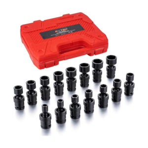 15PCs 3/8" Drive Impact Swivel Socket Set, Katsu 420411