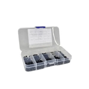 500Pc Black Carbon Steel Screws500Pc Black Carbon Steel Screws