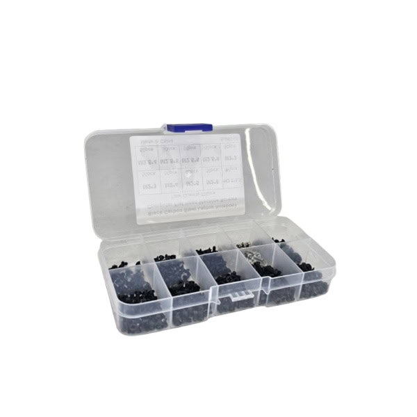 500Pc Black Carbon Steel Screws500Pc Black Carbon Steel Screws