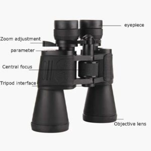 "Comet 20x50 binoculars offer powerful magnification with a 50mm objective lens for clear, bright views. Ideal for stargazing, birdwatching, and outdoor adventures. Durable, lightweight design with a non-slip grip. Multi-coated optics enhance image clarity. Adjustable focus and eye relief ensure comfort. Perfect for beginners and professionals seeking high-performance optics."