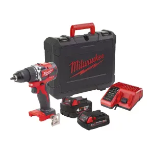 Percussion Drill Compact Brushless, Milwaukee M18 CBLPD-422C