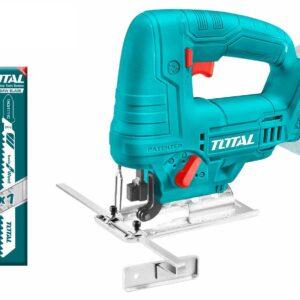 Cordless Li-ion Jig Saw Total TJSLI6508, 20V, ergonomic design, variable speed, precision cutting, durable blade, ideal for woodworking and DIY projects.