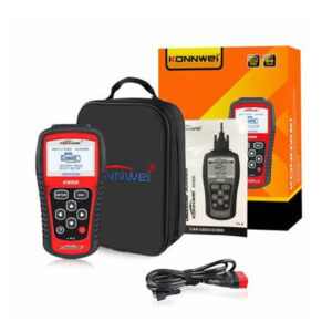 picture of the scanner OBDII and its accessories