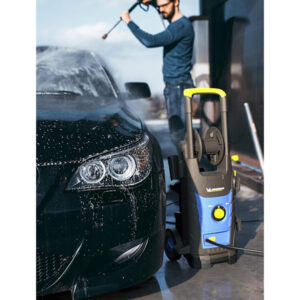 picture for the pressure washer next to a car