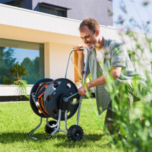a man are using the claber metal 60