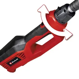 The rear handle can be swiveled for optimum ergonomics