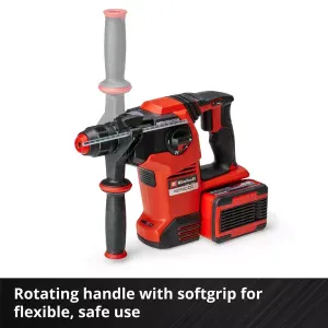 rotating handle with softgrip for flexible, safe use