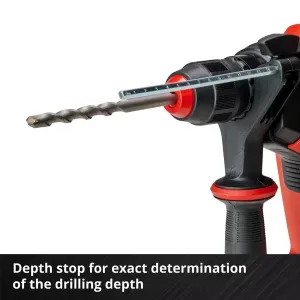 depth stop for exact determination of the drilling depth