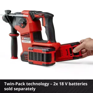 twin-pack technology 2x 18V batteries sold separately