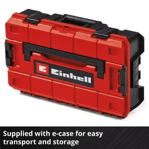 supplied with e-case for easy transport and storage