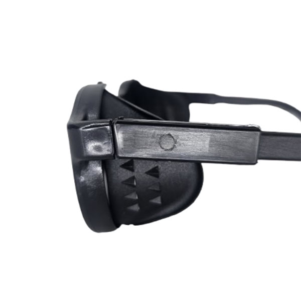 side of the goggles