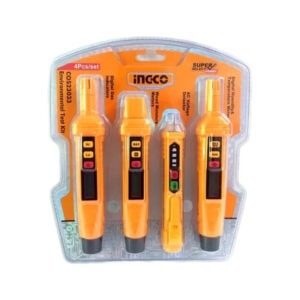 Ingco 4PCS/SET Environmental Test Kit AC Voltage Detector Temperature Meter COS23033