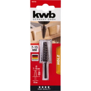 kwb 494700 Professional rasp, wood processing, conical, 15 x 35 mm