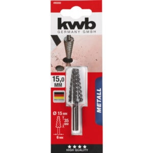 kwb 495000 Profile rasp, non-ferrous metal processing, conical, 15 x 35 mm