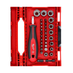 Milwaukee 4932479096 38 Piece 1/4" Ratchet Driver & Socket Set