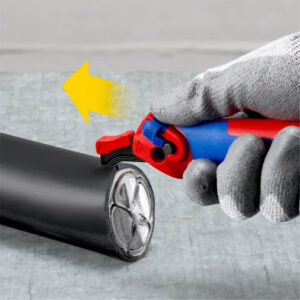 Stripping Knife with guide shoe and ratchet function