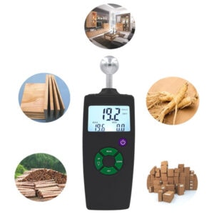 Digital Wood Moisture Meter, Moisture Meter for Masonry, Moisture Meter for Masonry, Wood, Wall, Plaster, Detecting, Waterproof and Water Leak, Detection Depth up to 40 mm