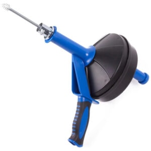 Drain Auger, Hair Clog Remover with Drill Adapter, Heavy Duty Flexible Plumbing Snake Use Manually or Powered