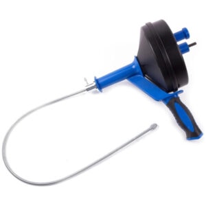 Drain Auger, Hair Clog Remover with Drill Adapter, Heavy Duty Flexible Plumbing Snake Use Manually or Powered