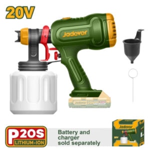 Jadever JDSU3066 Cordless Paint Sprayer – 20V P20S System