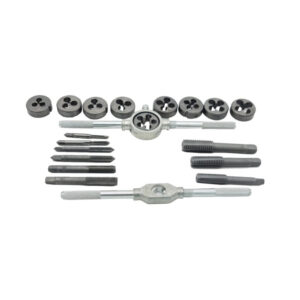 Tap & Die Threading Set M3-M12, Metric Sizes with Adjustable Wrench to Create Threads and Repair Damaged Threads
