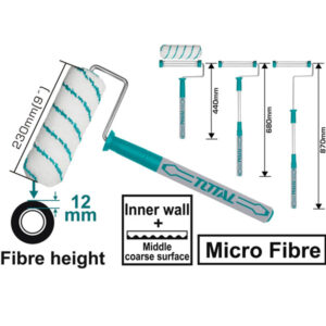 Paint roller 23 cm with telescoping stick 87 cm from Total
