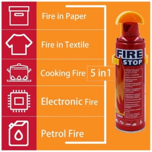 Portable Fire Extinguisher for Car, Home, and Office, 500ML