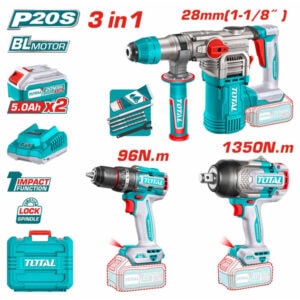 A set of Li-ion 3 Pcs Combo Kit from TOTAL