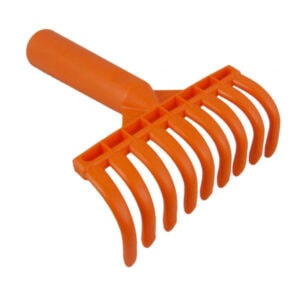 Small Yard Leaf Rake Lightweight 9 Tines Garden Rake Ergonomic Rake for Lawn