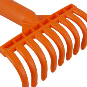 Small Yard Leaf Rake Lightweight 9 Tines Garden Rake Ergonomic Rake for Lawn