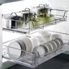 Soft-closed Pot Rack with Tray-Free Rails