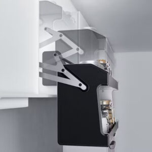 Higold Black Shearer Nebula Pull Down Overhead Cabinet Storage - 60cm