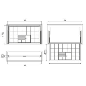 HIGOLD JEWELRY DRAWER 600MM 706341S BV PRO SERIES
