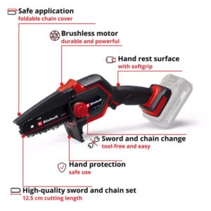 Einhell GE-PS 18/15 Li BL - Solo Cordless Pruning Chainsaw