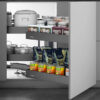 Higold Shearer Style Magic Corner Rack Pullout, Left & Right Opening, Dimension 860x510x535mm