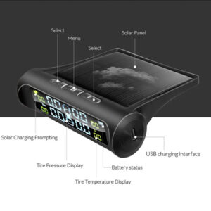 Solar Powered Tyre Pressure Monitoring System - Car + 4WD TPMS