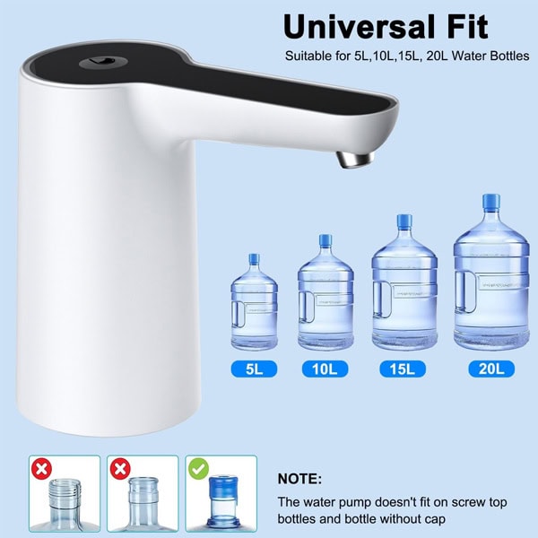 Automatic Water Dispenser Pump, USB Rechargeable Battery Water Pump