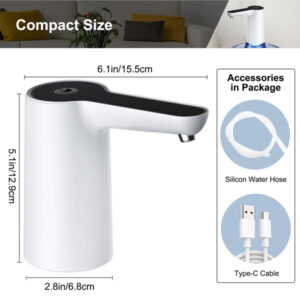 Automatic Water Dispenser Pump, USB Rechargeable Battery Water Pump