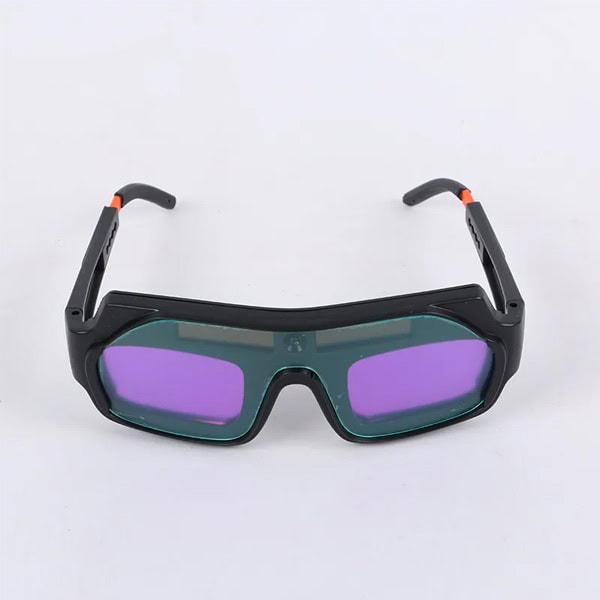Rhk Black UV Protection Auto Dimming Dual LCD PC Solar Power Auto Darkening Safety Welder's Glasses Goggles