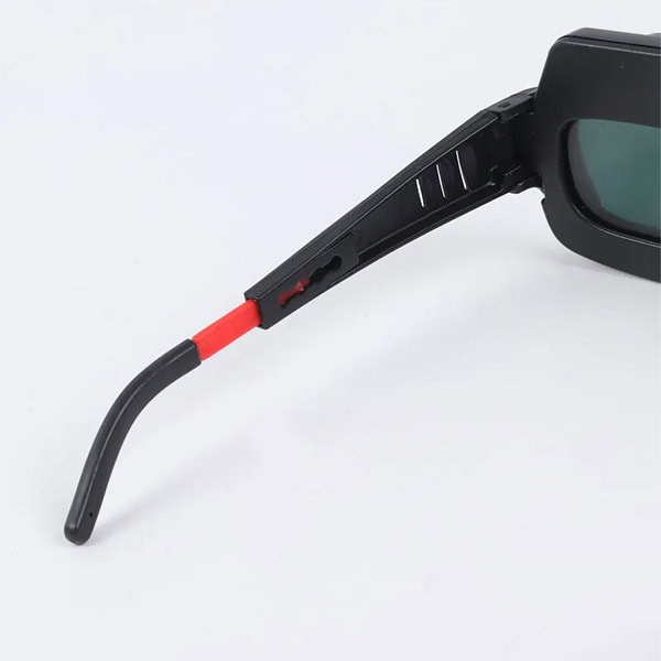 Rhk Black UV Protection Auto Dimming Dual LCD PC Solar Power Auto Darkening Safety Welder's Glasses Goggles
