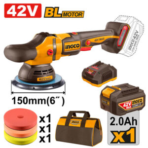 Ingco 42V Lithium-Ion Brushless 6inches(150mm) Cordless Polisher APLI42151