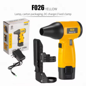 Powerful fan for blowing snow and dust, outdoor camping, detachable DC battery pack, turbo suction fan