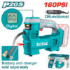 TOTAL TACLI2012 20V Cordless Air Compressor – 160 PSI Portable Inflator
