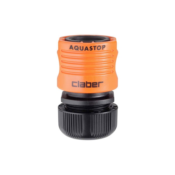 Claber 8603 1/2” Automatic Hose Coupling with Aquastop – Quick-Click Water Stop Connector