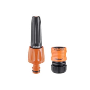 Claber Nozzle and Coupling Set – 1/2” Quick-Click Kit with Aquastop