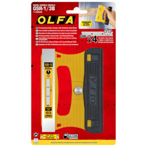 OLFA GSR-1/3B 120mm Stainless Steel Multi-Grip Scraper – Heavy-Duty Glass & Surface Scraper