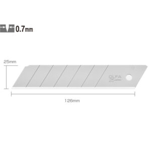 OLFA HB-5B 25mm Heavy-Duty Snap-Off Spare Blades – Ultra-Sharp Black (5 Pack)